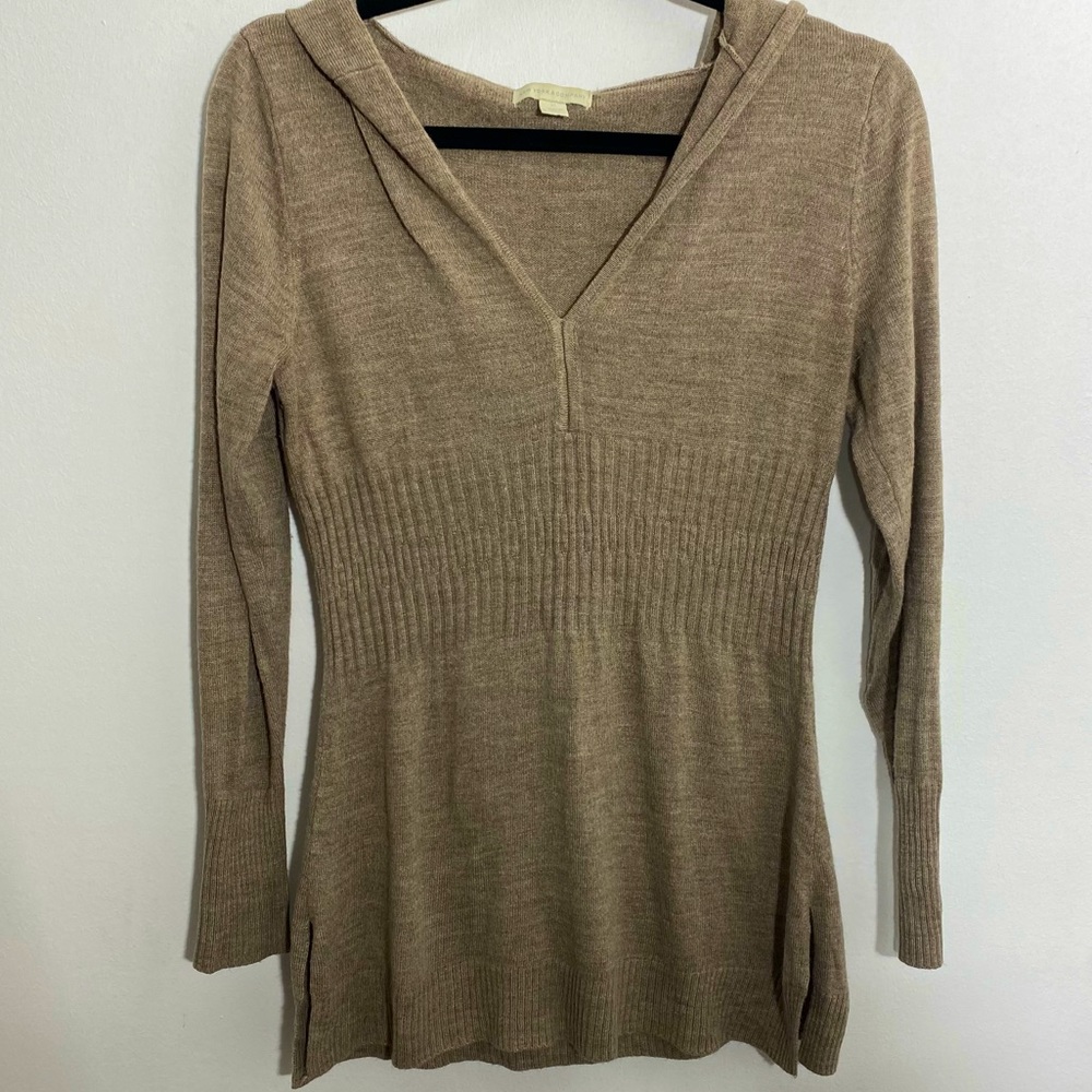 New York & Company v-neck Hooded Sweater